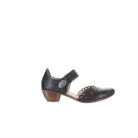 Rieker | Shoes | Rieker Womens Black Ankle Strap Heels Size 8 Medium B M |  Poshmark